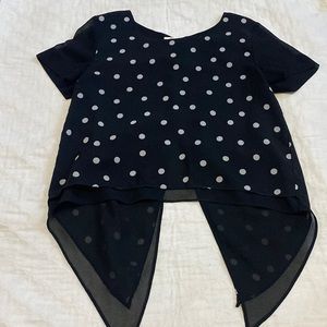 A’GACI Black and White Blouse (Small)